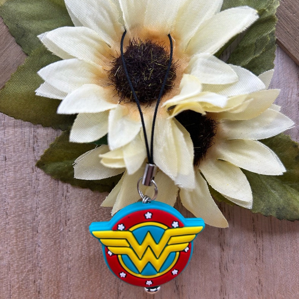 Super Women Phone Charm